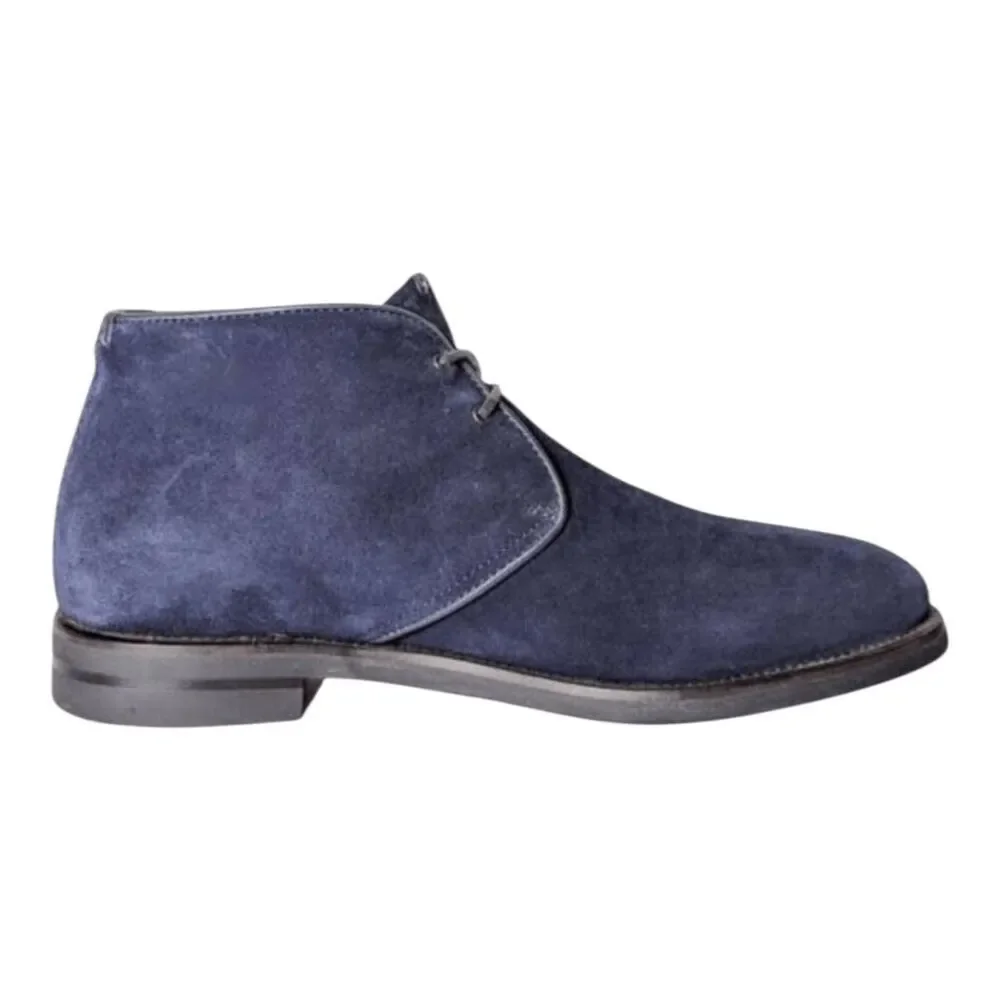 AQUATALIA Carlos Navy Suede Lace-Up Chukka Boot Size 10.5M